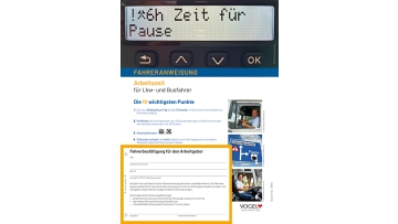 Fahreranweisung Arbeitszeit für Lkw- und Busfahrer