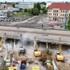 Abriss der Ringbrücke in Magdeburg gestartet