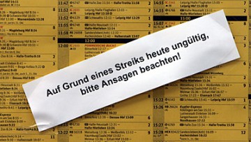 Bahnstreik am 25. und 26. Oktober - aktuelle Bilder