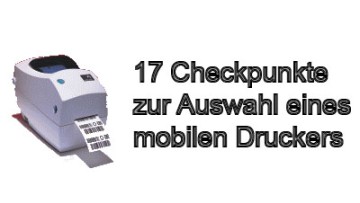 Checkliste mobile Drucker