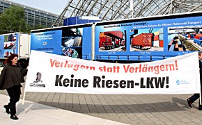 Weltverkehrsforum: Proteste gegen Eurocombi