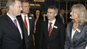 CeMAT 2008: Rundgang von Christian Wulff