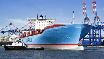 "Emma Maersk" - der Containerriese