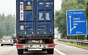 Gewerblicher Güterverkehr mit Einbußen