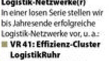 EffizienzCluster LogistikRuhr