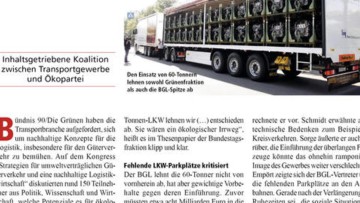 Den Einsatz von 60-Tonnern lehnen sowohl ...