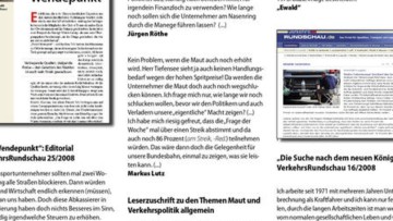 Die geplante Erhöhung der Maut war auch in dieser ...