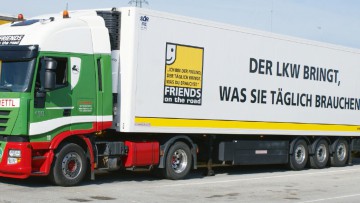 Die Initiative „Friends on the Road“ gibt LKW ein freundlicheres Gesicht Friends on the Road