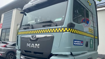 Robert Schönberger von der Messe München zu Gast im VR-Logistik-Taxi