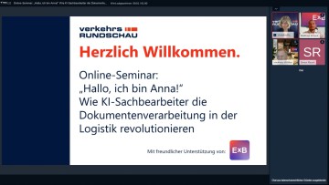 Online-Seminar: "Hallo, ich bin Anna!" - Dokumentenverarbeitung in der Logistik