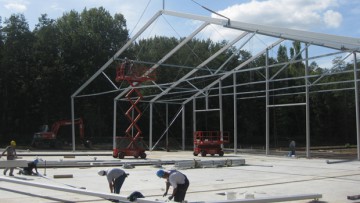 Leichtbauhalle als temporäre Raumlösung