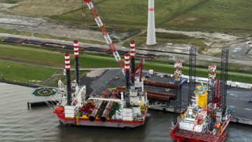 Seehafen Cuxhaven: Bau für vierten Liegeplatz beginnt