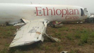 Boeing 737-Frachter verunglückt in Ghana