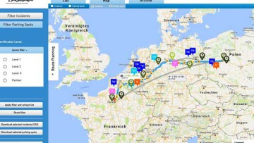 TAPA plant Online-Tool für sicheres Lkw-Parken