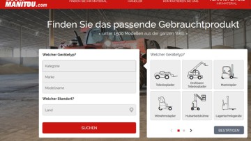 Manitou optimiert Gebrauchtmaschinenportal