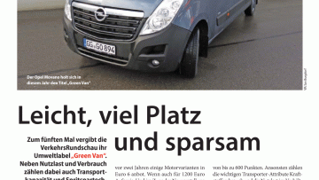 Leicht, viel Platz und sparsam