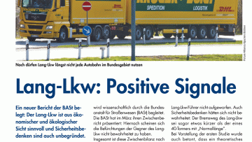 Lang-Lkw: Positive Signale