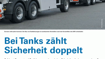 Bei Tanks zählt Sicherheit doppelt