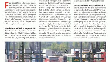 Der Streik und seine Folgen