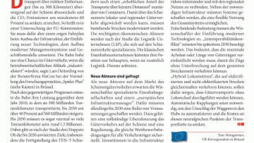 Fahrplan für die Schiene