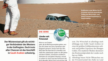 Logistik im Wüstensand