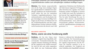 Geliebte Logistik: Wehe, wenn sie eine Forderung stellt