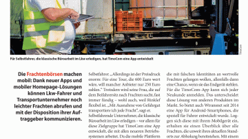 Via App zu mehr Ladung