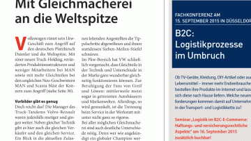 Nutzfahrzeugmarkt: Editorial: Mit Gleichmacherei an die Weltspitze