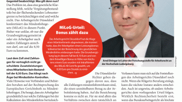 Gehören Leistungsboni doch in die 8,50 Euro?