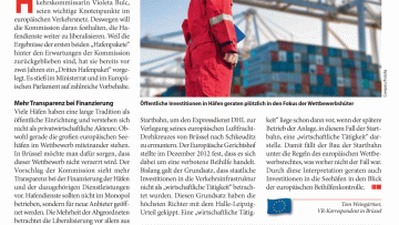 Mehr Wettbewerb in den Häfen