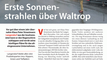 Erste Sonnenstrahlen über Waltrop