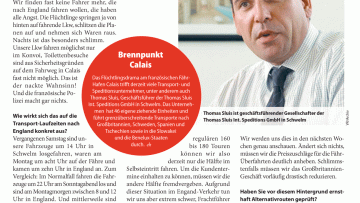 Wie viel Umsatz bricht Ihnen durch Calais weg?