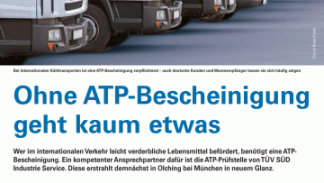 Ohne ATP-Bescheinigung geht kaum etwas