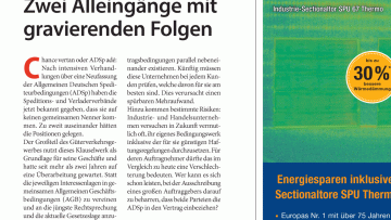 Scheitern der ADSp-Verhandlungen: Editorial: Zwei Alleingänge mit gravierenden Folgen
