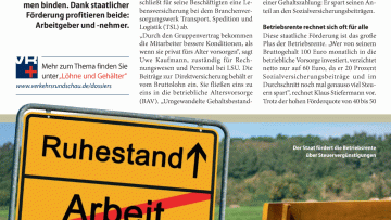 Wann sich die Vorsorge über den Betrieb lohnt