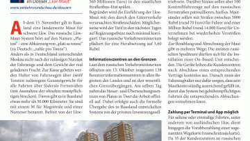 Straßengebühr: Moskau bittet zur Kasse