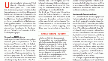 Streit um Maritime Agenda