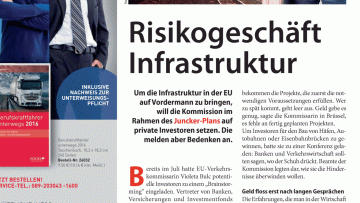 Risikogeschäft Infrastruktur