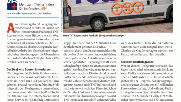 FedEx kann TNT übernehmen