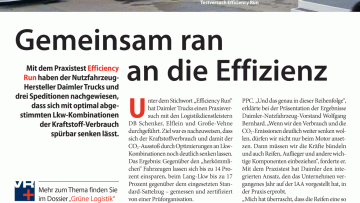 Gemeinsam ran an die Effizienz