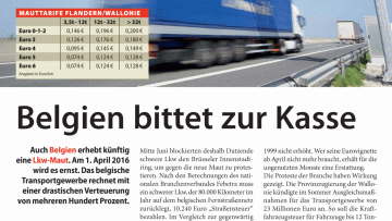 Belgien bittet zur Kasse