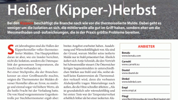 Heißer (Kipper-)Herbst