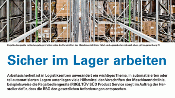Sicher im Lager arbeiten
