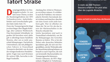 Dumpingwettbewerb im Güterverkehr: Editorial: Tatort Straße
