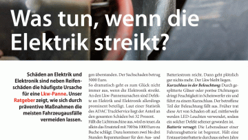 Was tun, wenn die Elektrik streikt?