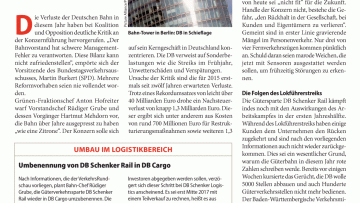 Sorgenkind Güterverkehr