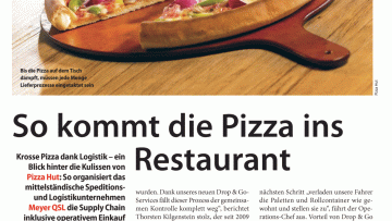 So kommt die Pizza ins