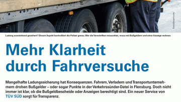 Mehr Klarheit durch Fahrversuche