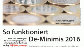 So funktioniert De-Minimis 2016