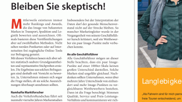 Markenstudien: Editorial: Bleiben Sie skeptisch!